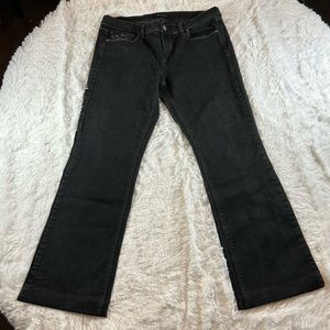 White House Black Market Black Jeans, Size 10R with embroidery sequins